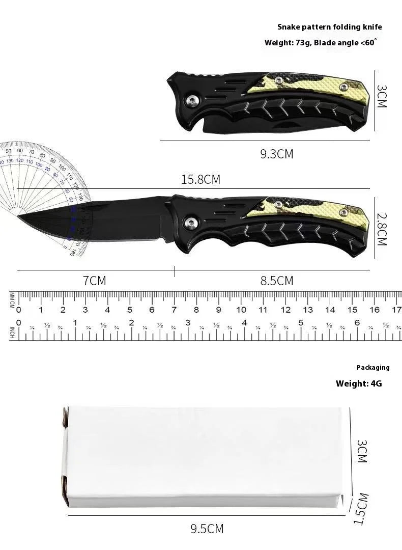New Multifunctional Outdoor Folding Knife Stainless Steel Tactical Camping Fruit Knife Portable Kitchenware And Dining