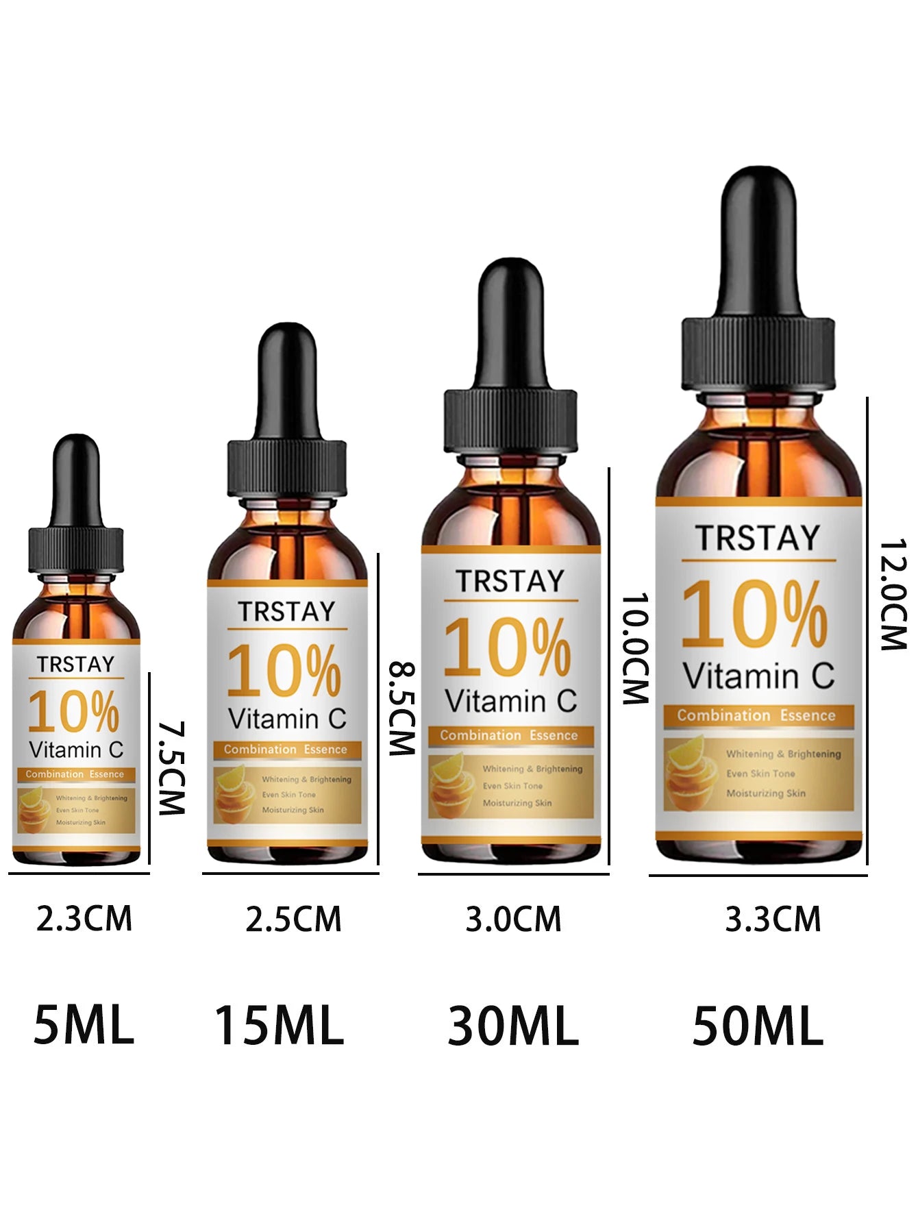 Vitamin C Brightening Facial Serum – Hyaluronic Acid, Aloe & Rose Oil | Dark Spot Care 30ml
