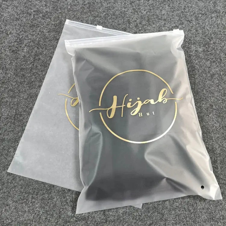 30/50/100PCS Matte Plastic Zipper Packaging Bags – Waterproof Garment & Shirt Storage | Custom Logo