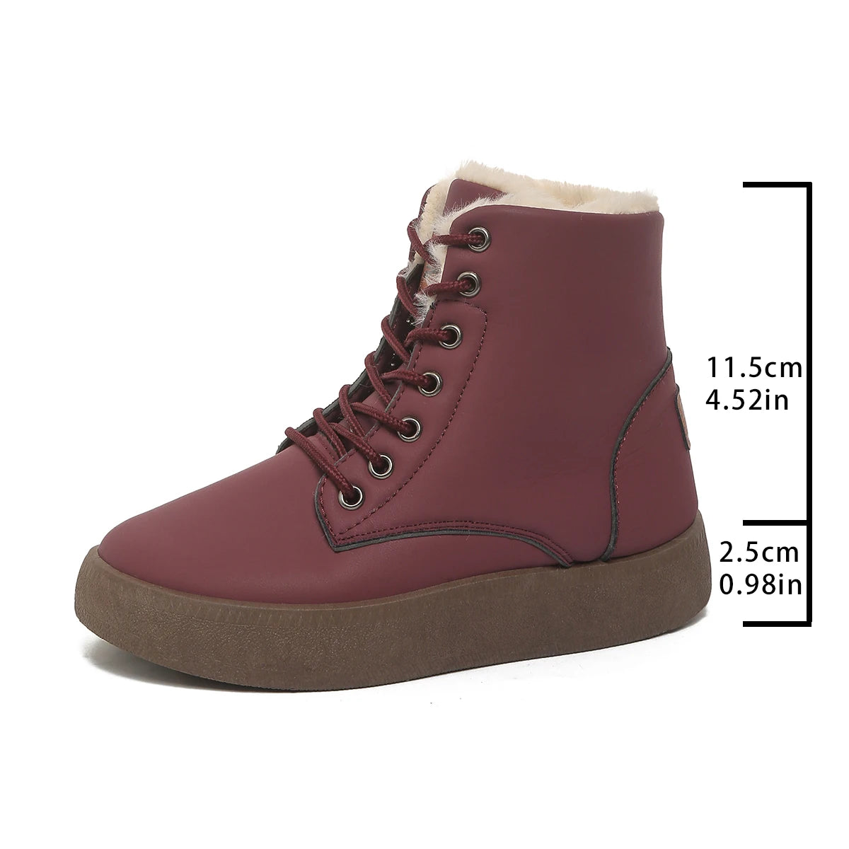Women's Plush Lined Flat Snow Boots - Anti-Slip Winter Boots - photo 10