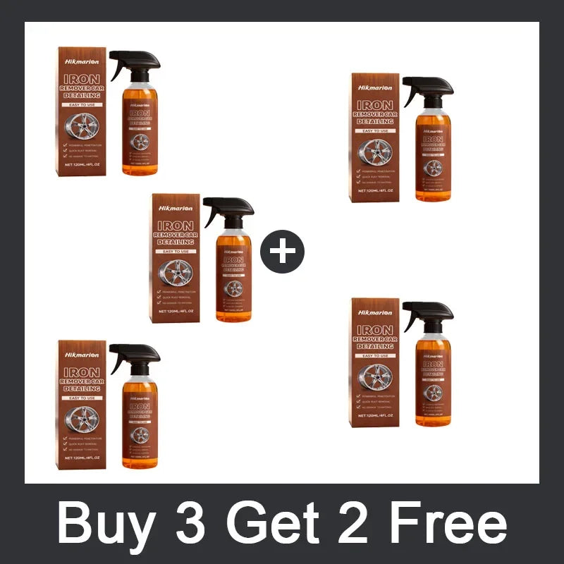 Car Rust Removal Spray Iron Powder Rust Remover Auto Rust Cleaning Agent Paint Chrome Paint for Metal Surfaces Cleaning Tool