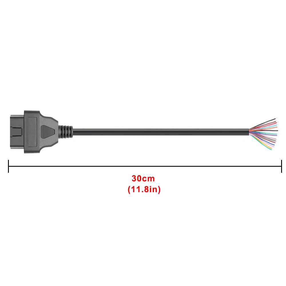 OBD2 30cm Male/Female Plug Connector Auto Scanner Cables OBDII 16Pin Automotive Diagnostic Extension Scanner Adapter