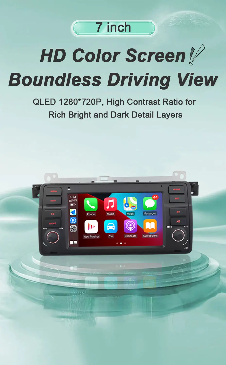 7"Android 16 Car Radio for BMW E46 3 Series 318 320 325 330 335 M3 1998-2005 GPS Navi WiFi Bluetooth FM Touch Screen Car Stereo