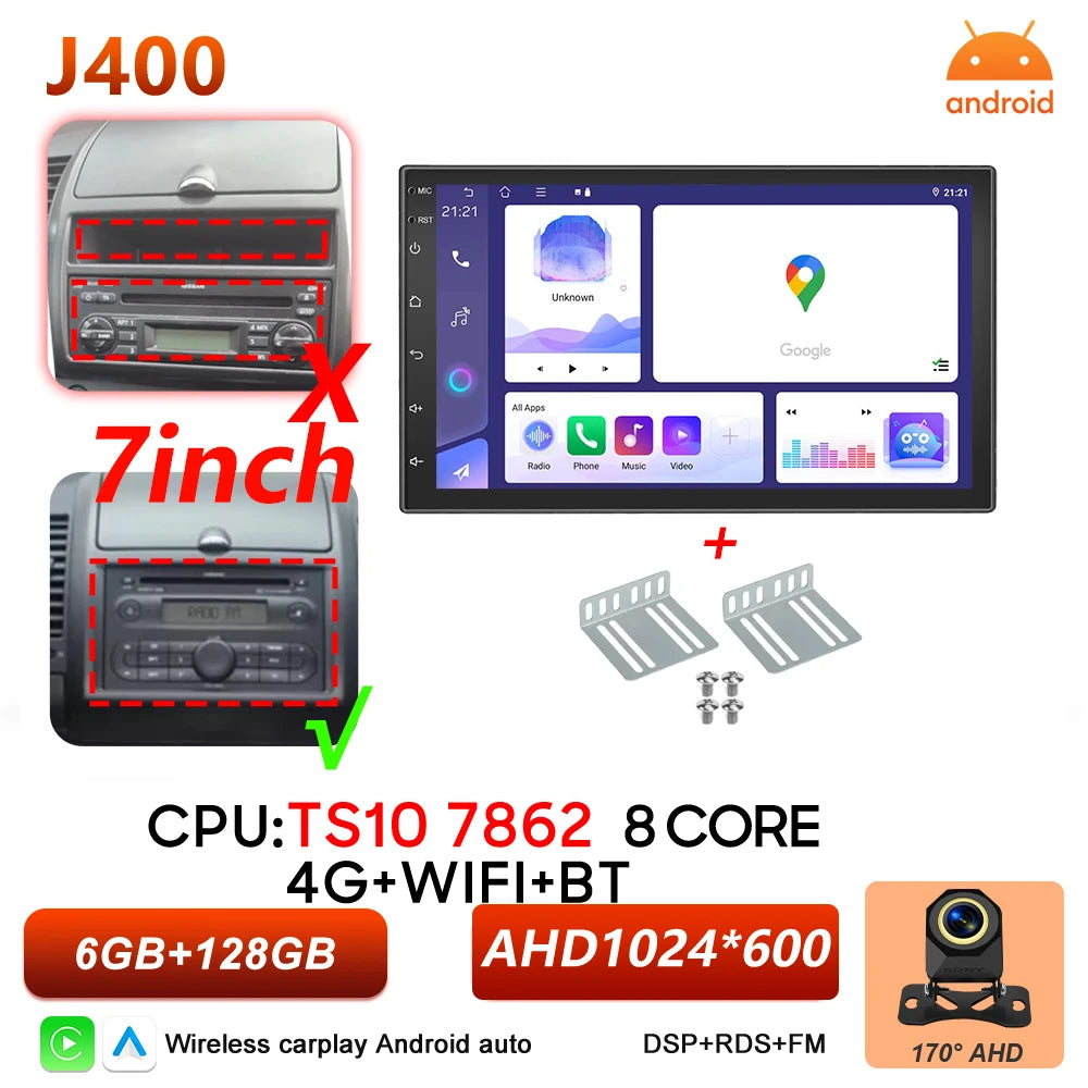 Android 16 Auto Car Radio For Nissan Note 2004 2005 2006 2007 2008 - 2012 Carplay Multimedia Player GPS Navigation DSP BT Stereo