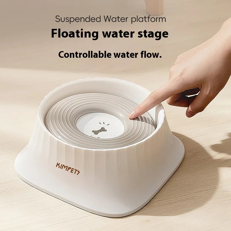 Floating Disc Dog Water Bowl - Less Splash for Small & Medium Dogs - photo 3
