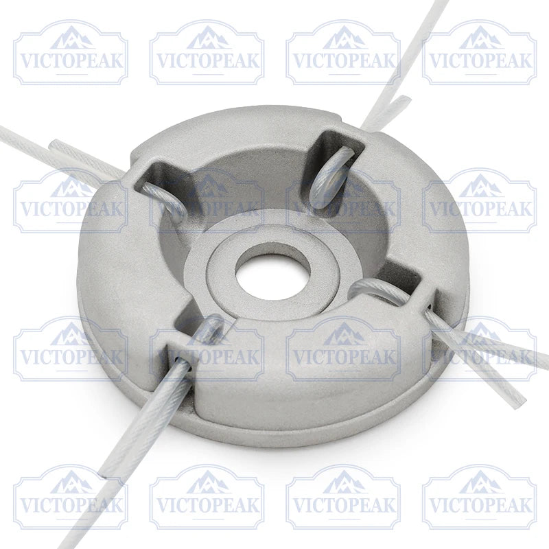 Aluminum Alloy Grass Trimmer Head With Nylon Wrapped Steel Line Trimmer Head Replacement Parts For Gardening Tool