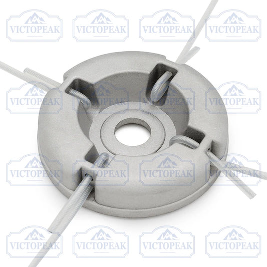 Aluminum Alloy Grass Trimmer Head With Nylon Wrapped Steel Line Trimmer Head Replacement Parts For Gardening Tool