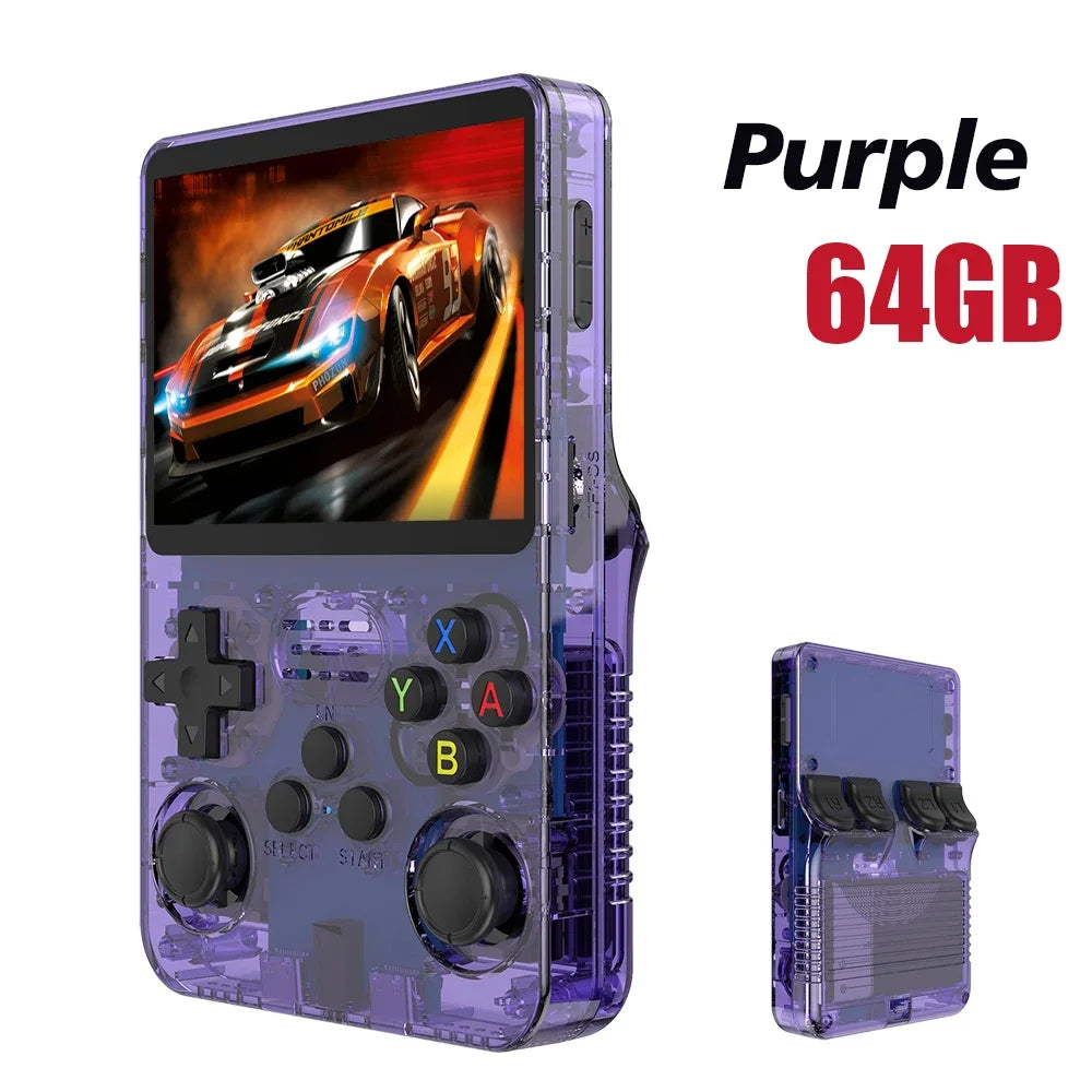 BOYHOM NEW R36S Retro Video Game Console Linux System 3.5 Inch IPS Screen Portable Pocket Player 64GB 128G Games best Boys gifts