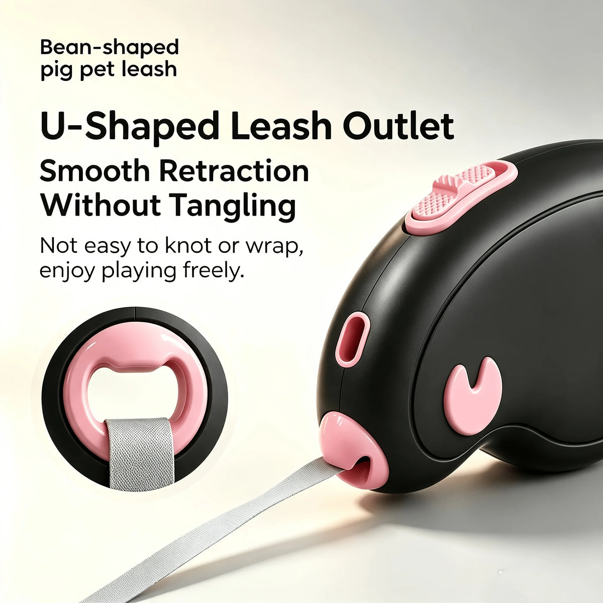 Retractable Leash for Dogs up to 40 lbs - 2.2 m Reflective – photo 6