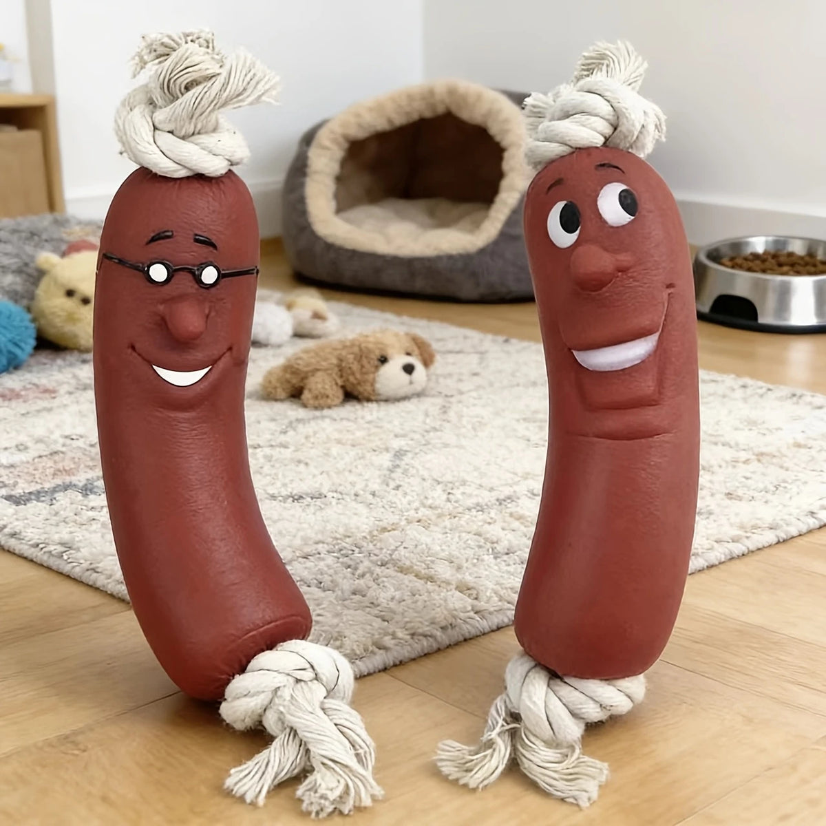 Sausage Dog Chew Toy - Bite-Resistant Teething Toy – photo 3