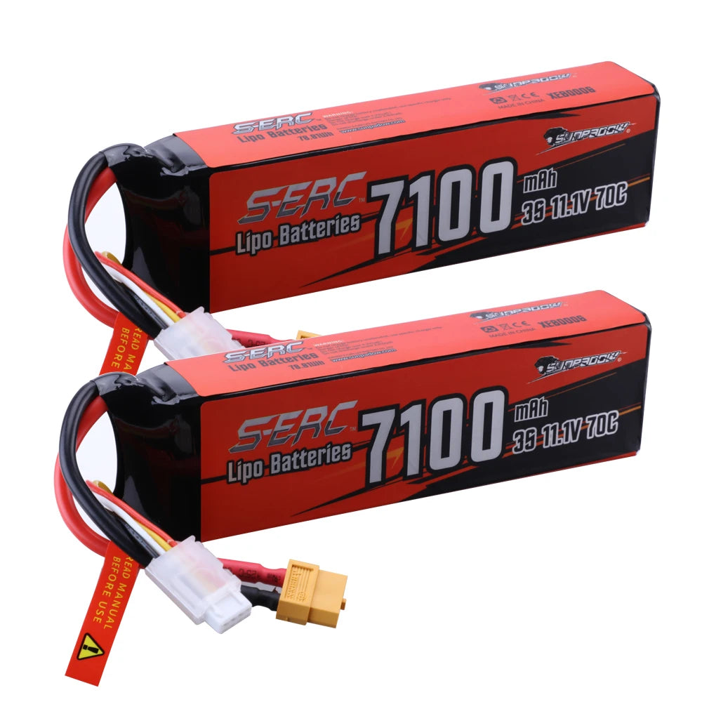 Sunpadow 3S 11.1V Lipo Battery for 5600mAh 7100Ah 70C with XT60 Connector For RC Vehicles Car Truck Tank Truggy Buggy Hobby