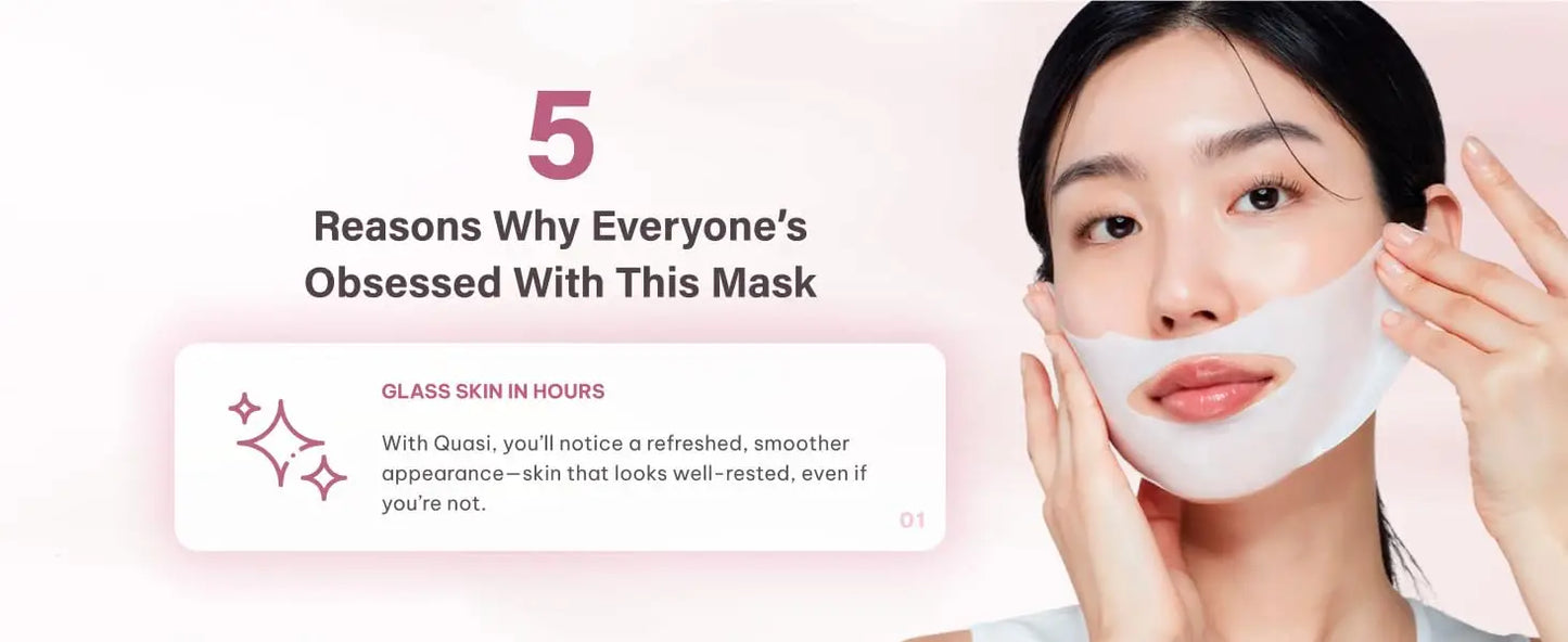Collagen Face Mask Overnight – Hydrating Korean Sheet Mask – Niacinamide & Low Molecular Collagen – Firming & Smoothing Skinc