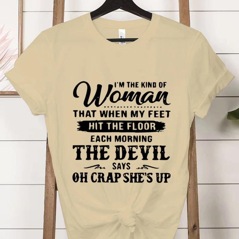 "I Am That Kind of Woman" Graphic T-Shirt - Casual Short-Sleeve Tee