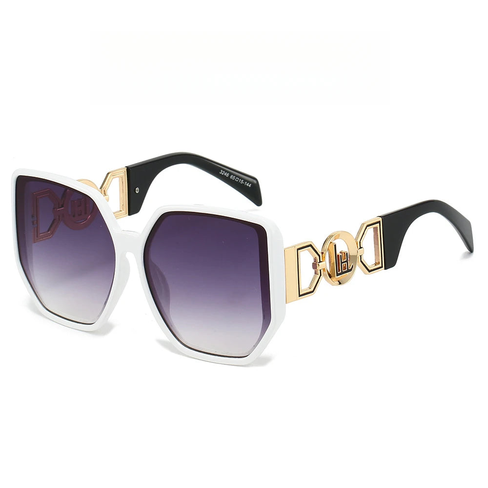 Large Cat Eye Sunglasses for Women — Cut-Out Frame, UV400