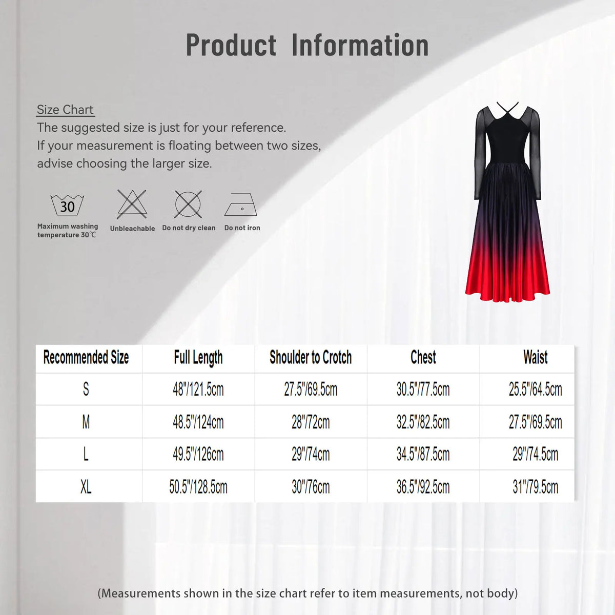 Women's big swing gradient satin dance dress
