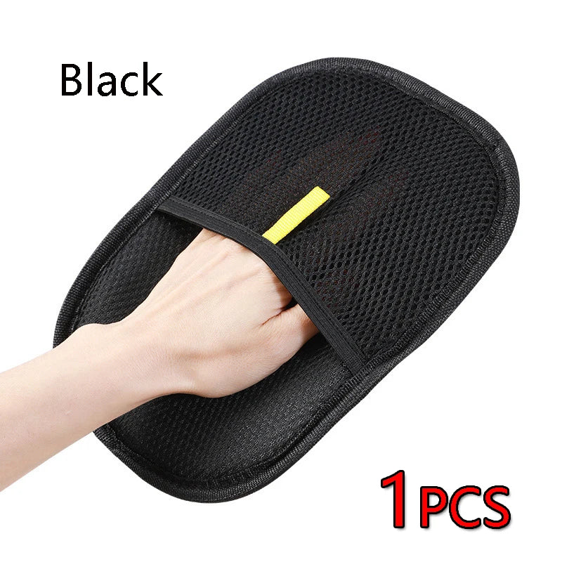 Pet Hair Removal Tool Reusable Static Removal Gloves Deshedding Brush Glove for Dog Cat Double-Sided Fur Hair Cleaning Glove Cat