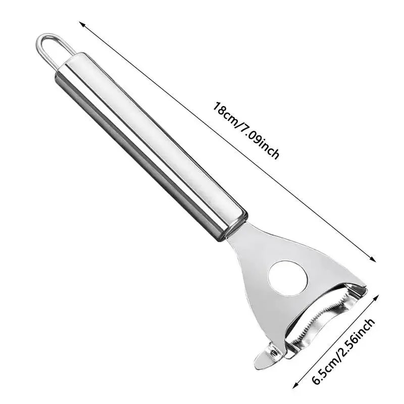 7.1 Inch Multi-Purpose Corn Stripper,Hole & Thickened Steel Design, for Quick, Neat Kernels, Dishwasher Safe, Comfortable Handle