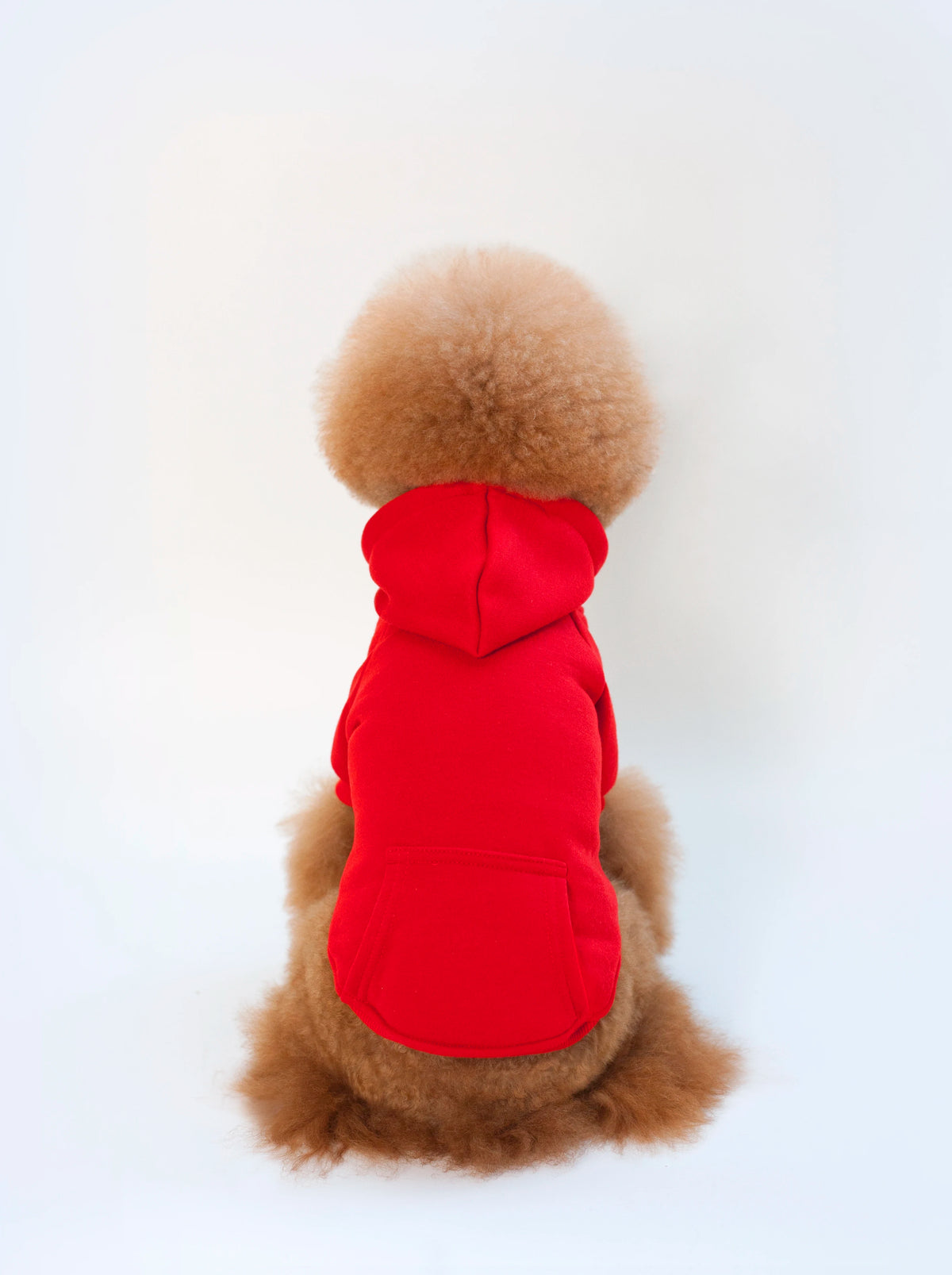 Solid Color Dog Hoodie with Pocket - Sporty Pullover – photo 9