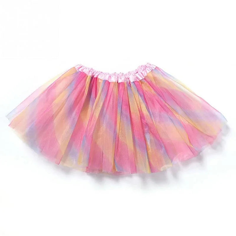 Wholesale Fashion Girls Skirts Summer Style Three Layers Children Skirts Girls Tutu Skirt Dancewear Princess Skirt