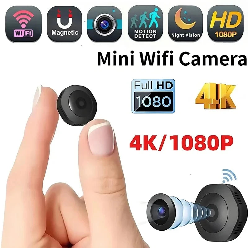 4K Mini Wireless Security Camera — Night Vision & Remote View