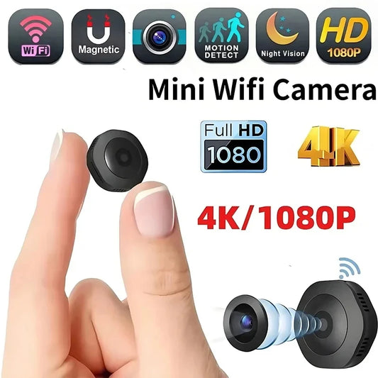 4K Mini WiFi Security Camera – Night Vision & Remote View