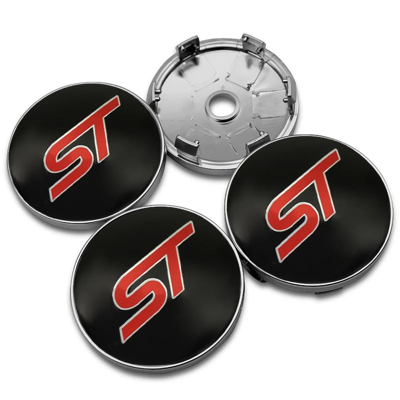 4Pc 56mm 60mm 54mm Car Wheel Center Hub Cap For Ford Fiesta Mondeo Fusion Explorer Escape Focus Kuga Rim Cover Sticker Accessory
