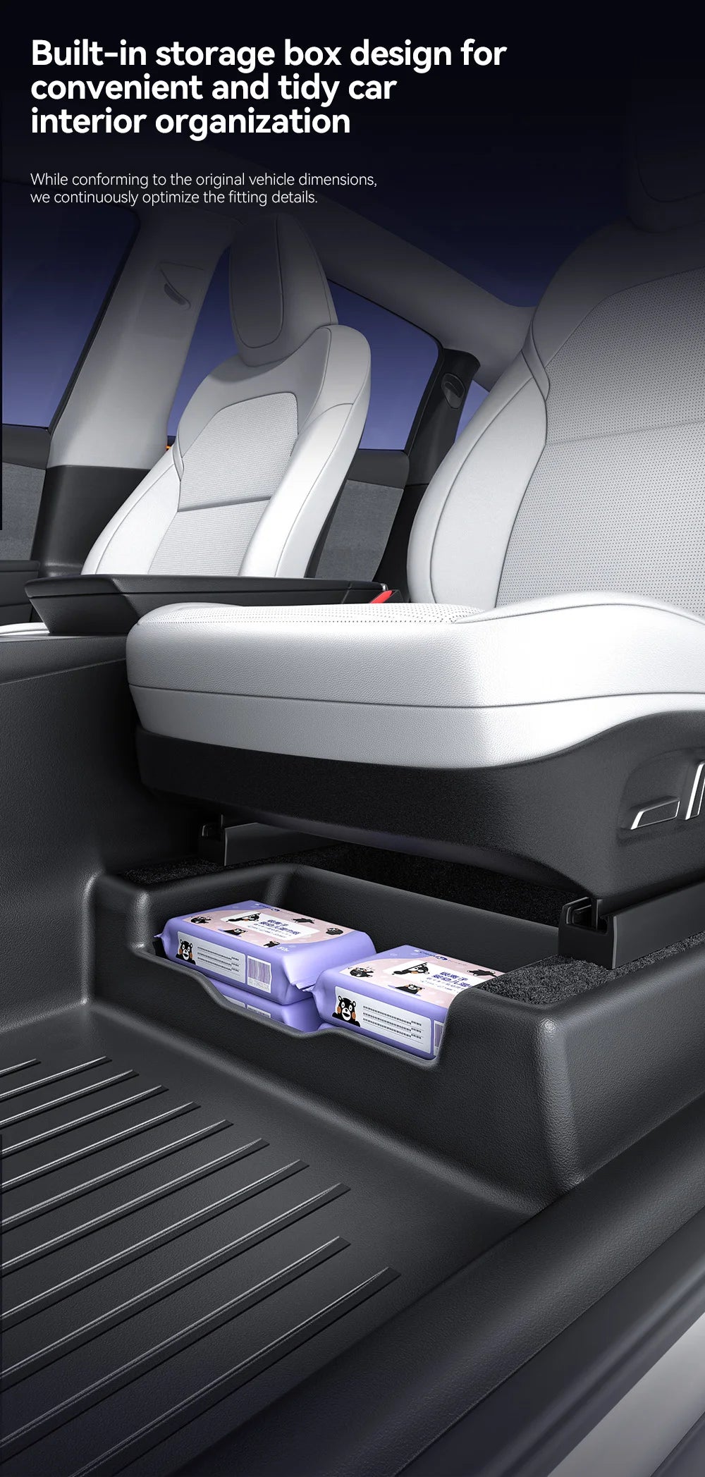 YZ 360° Full Cover TPE Injection Floor mat waterproof Anti-Slip Set Floor Liner Mat For Tesla Model Y Juniper 2026-2026
