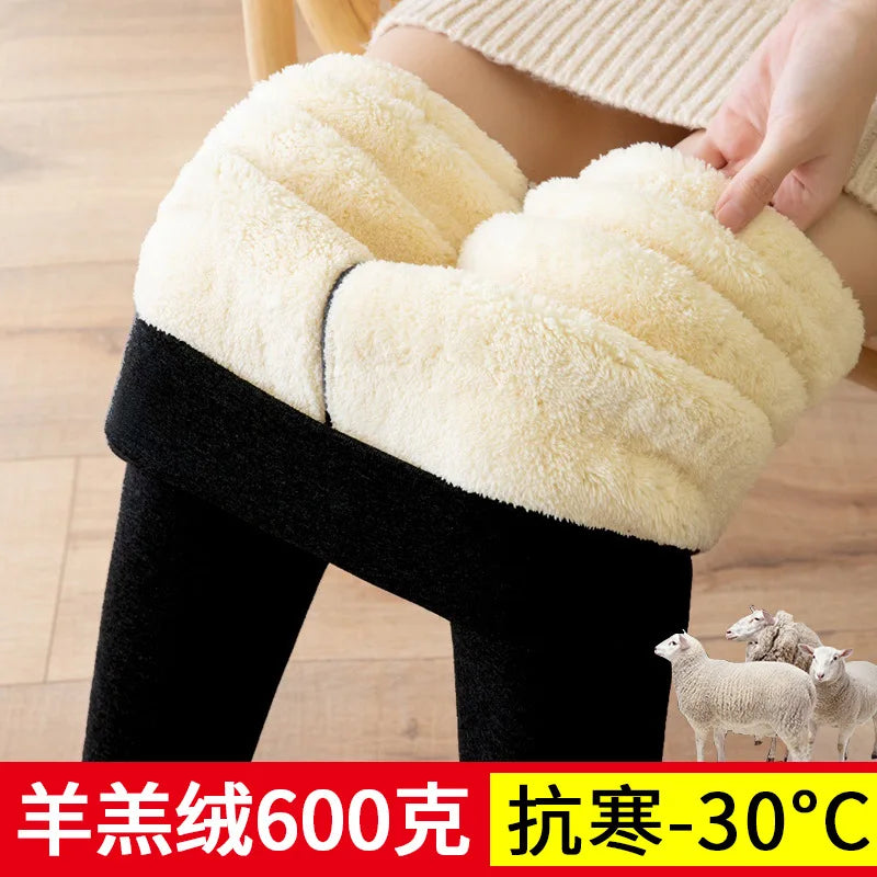 Women's Fleece Lined Leggings - Thick Winter Thermal Pants - photo 10