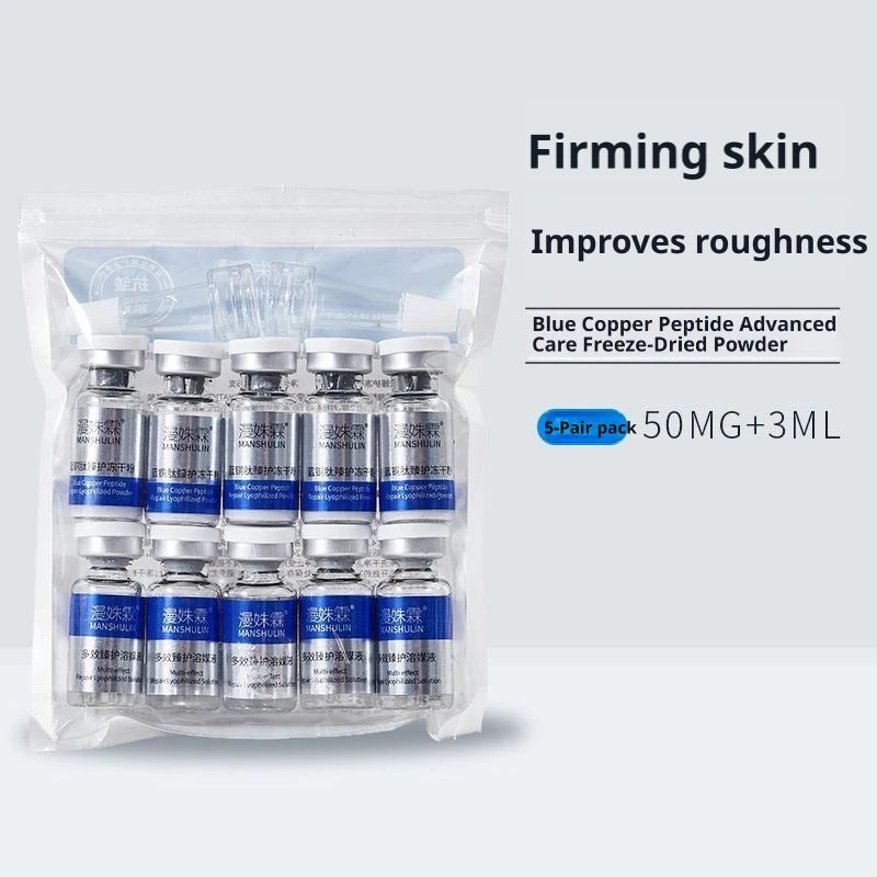 GHK-CU Blue Copper Lyophilized Powder Repair Firmng Serum Hydration Brightening Essence Improve Elasticity Skin Care