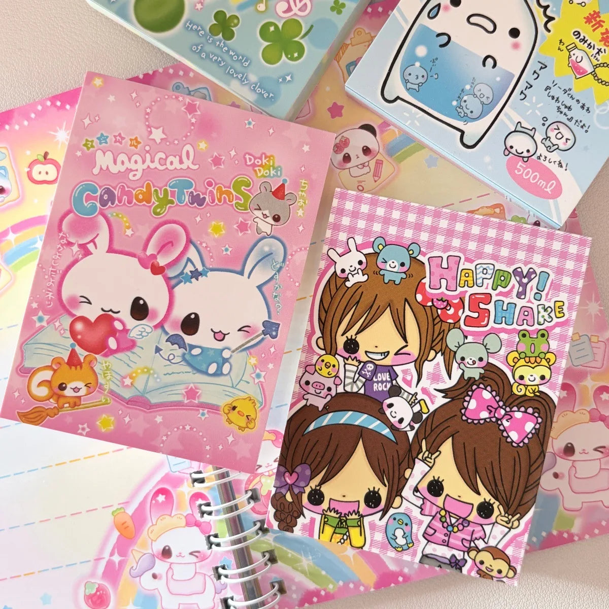 Japanese Retro Cute Showa Style Memo Pads Non Adhesive Journaling Decorative Paper 70 Sheets Each