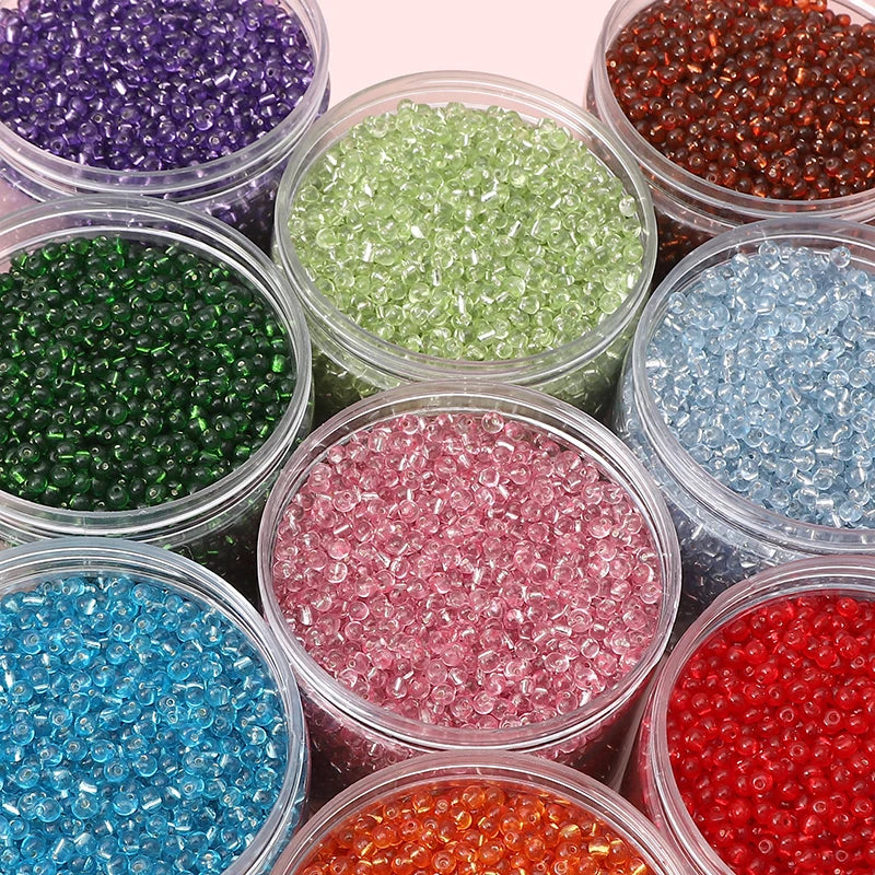 110pcs 4mm Silver Lined Seed Beads Water Drop Shape Czech Glass Beads For DIY Jewelry Making Crafts Charms Bracelets Accessories
