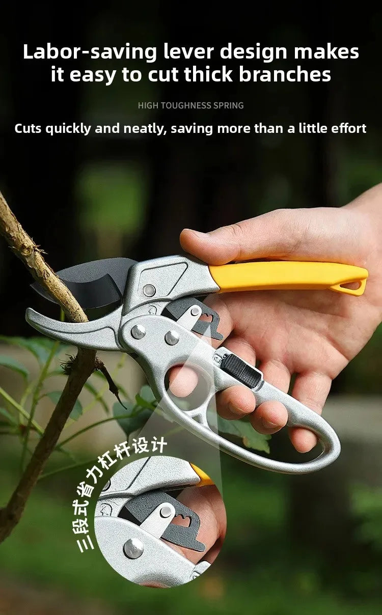 SK5 stainless steel rust resistant coarse pruning shears, pruning shears with pulleys, pruning shears for fruit trees, horticult