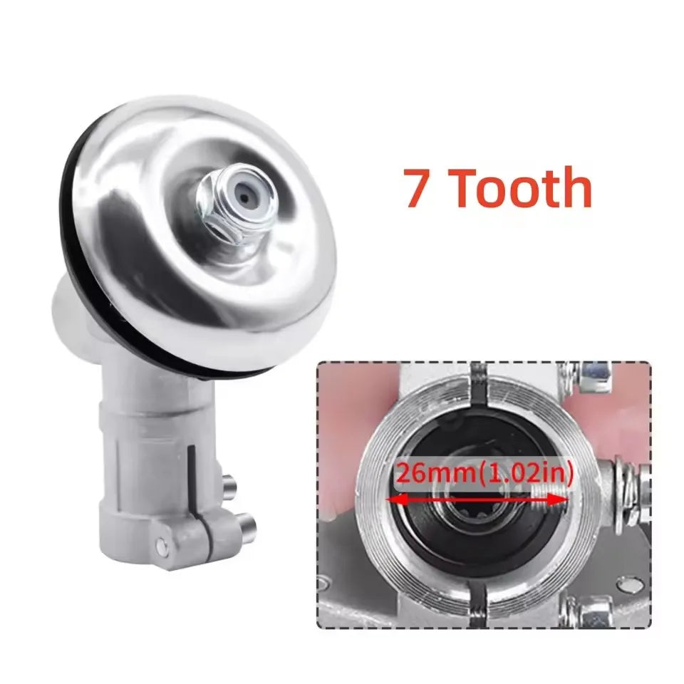 26mm/28mm tooth mower 7/9 teeth gearbox gear head brush mower lawn mower gear head replacement lawn mower parts gardening tool