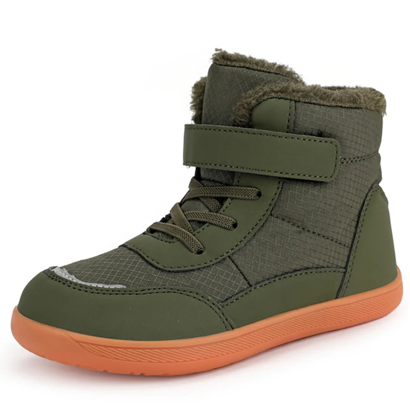 Kids Wide Toe Snow Boots - Minimalist Warm Winter Sneakers - photo 6