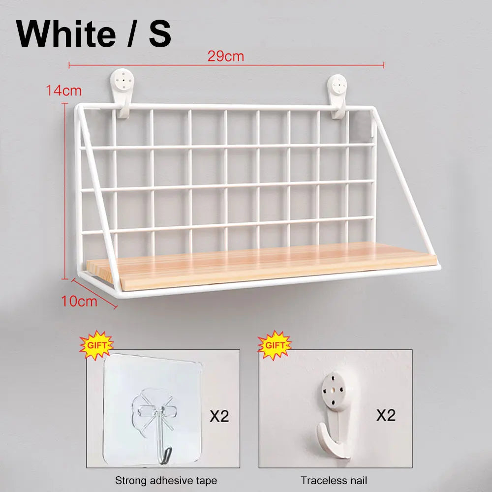 Hanging Wooden Spice Rack - Wall-Mounted Seasoning Jar Shelf - photo 9