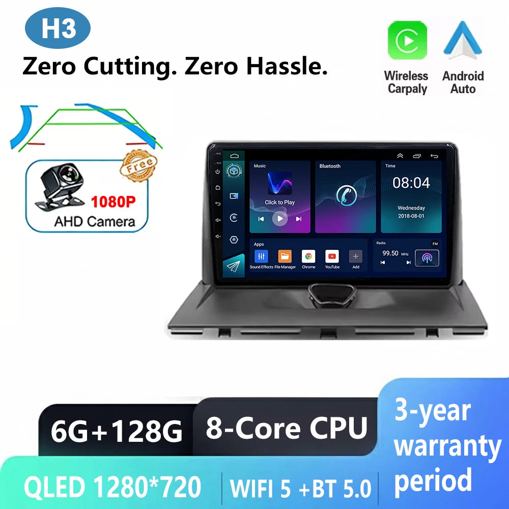 Android 16 Car Radio For Peugeot Expert 2 For Citroen Jumpy For Fiat Scudo For Toyota Proace 2007-2017 WIFI No 2Din Touch Screen
