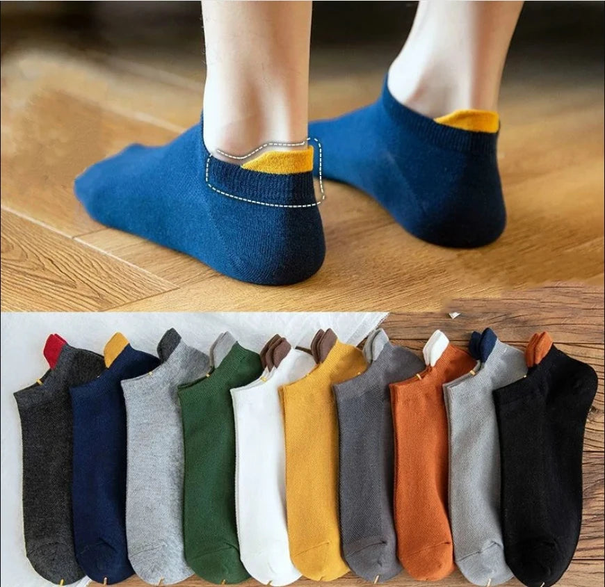Men's Cotton Blend Crew Socks, 5 Pairs