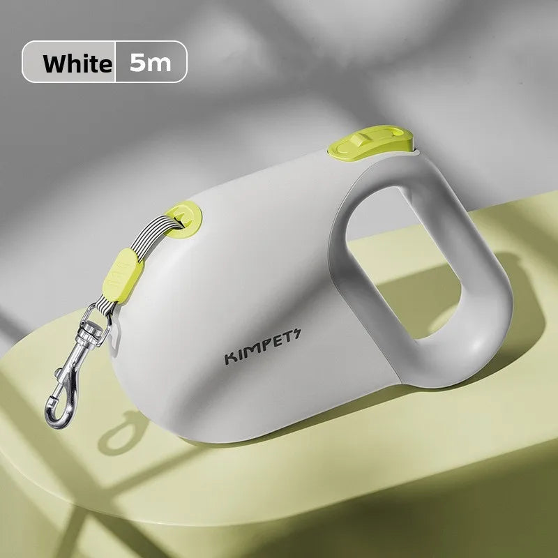 5 m Reflective Retractable Dog Leash - Comfortable Handle