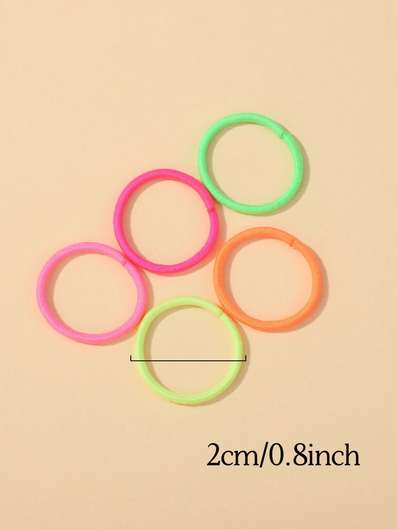 MMAlto 100 Pcs Colorful Mini Hair Ties – Soft Nylon Elastic Rubber Bands for Baby Girls & Kids