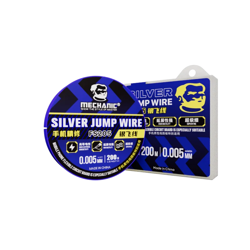 MECHANIC FX105 FS205 FJ201 FJ202 FX202 0.005mm Ultra-fine Uninsulated Copper Wire Length 100M CPU LCD PCB Link Jumper Wire