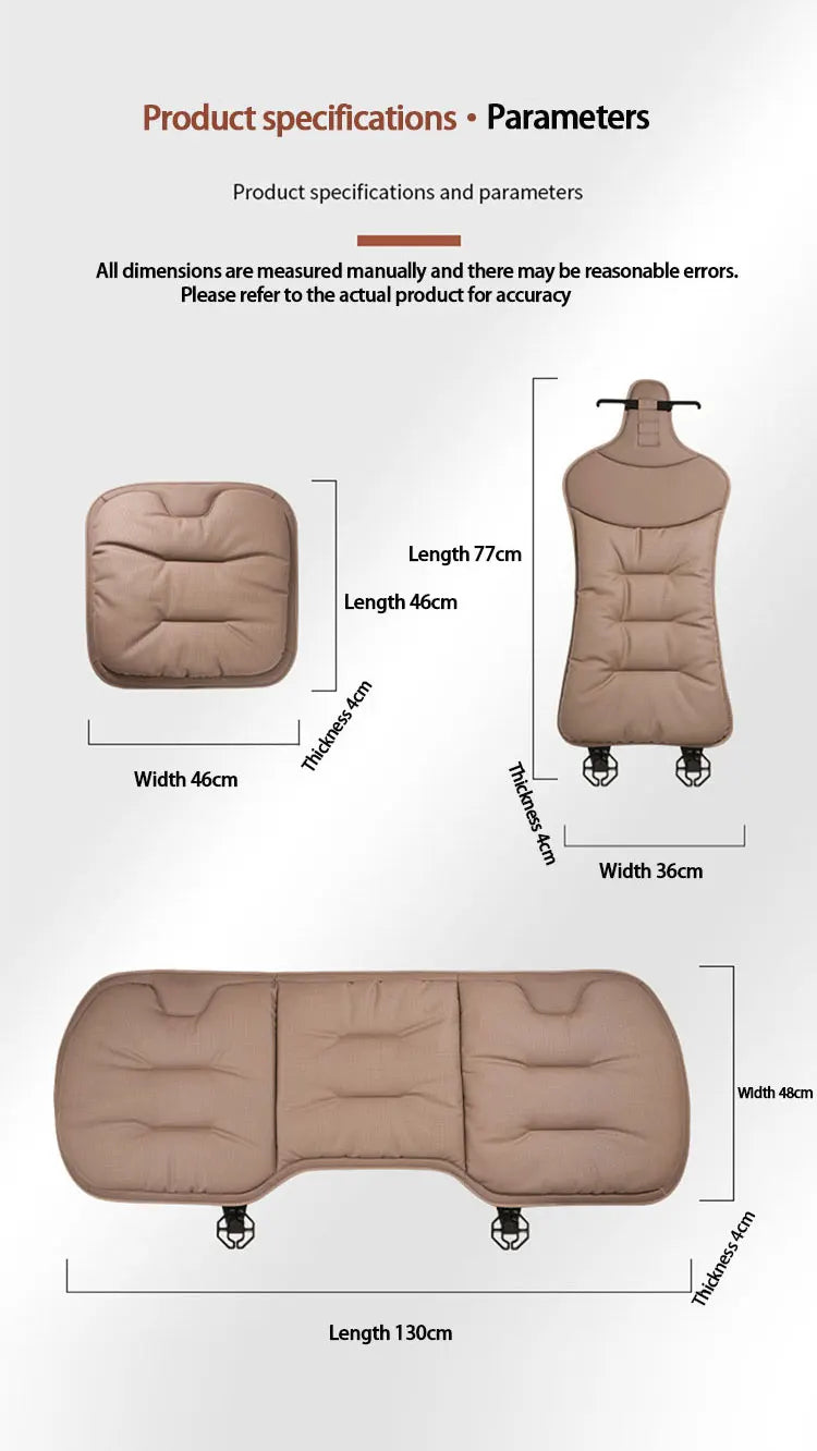 Universal Car Seat Cover – Leather Waist Cushion & Seat Protection Pad for All Seasons