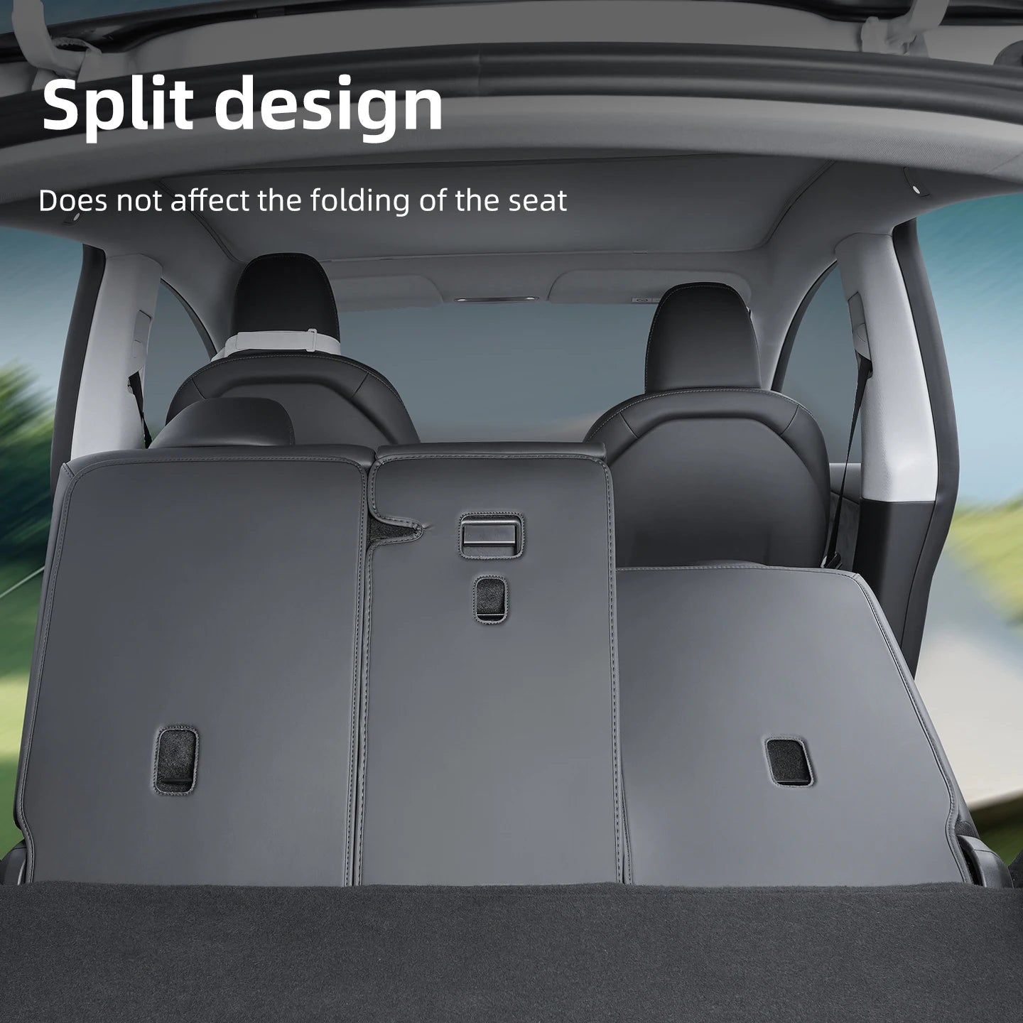 Rear seat backrest protection pad For Tesla Model Y Juniper Trunk Rear Seat Back Cover Backrest Protector Cover Protection Mat