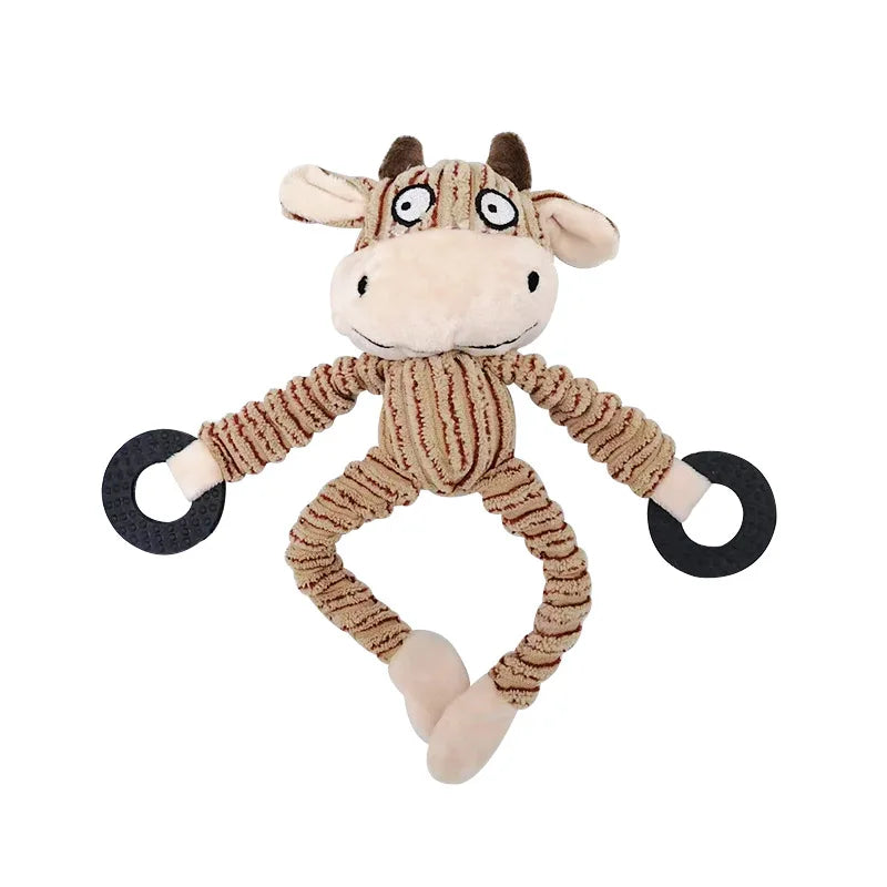 Donkey Plush Dog Toy - Durable Squeaky Toy for Large Dogs – photo 8