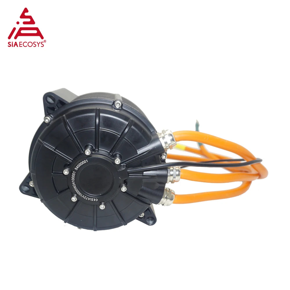 QSMOTOR QS165 60H 12kW IPM PMSM Mid Drive Motor with 1:2.37 Gearbox and 14T Sprocket Encoder and Hall Type