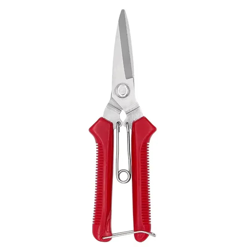 Garden Pruning Shears – Straight-Head Non-Slip Stainless Steel Bonsai & Household Scissors