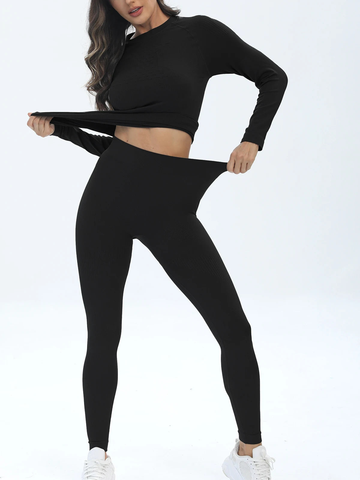 Women's Thermal Long Johns Set - Stretch Base Layer Top and Pants - photo 2