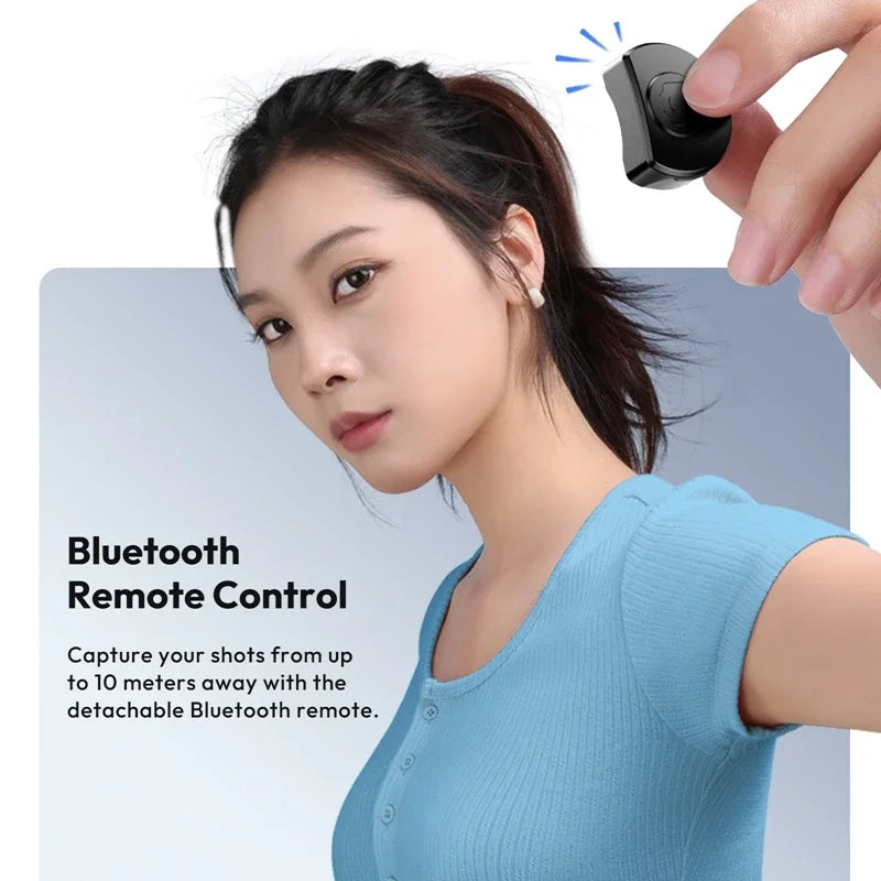 Ulanzi JJ03 Magnetic Phone Tripod Wireless Handle Selfie Stick Desktop Foot  Suitable iPhone 16/15/14/13 Pro Max