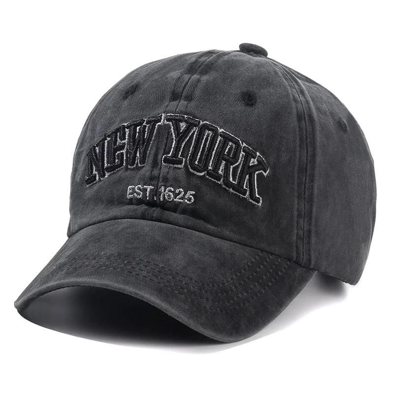 2026 New York Washed Cotton Cap For Men Women Gorras Snapback Caps Baseball Caps Sun protection Casquette Dad Hat Outdoors Cap