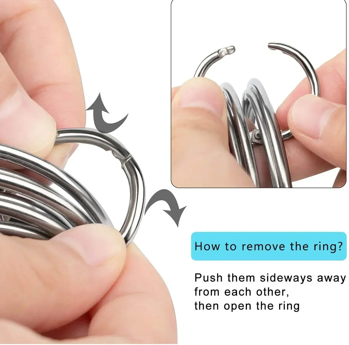 5-Piece Round Cookie Cutter Set - Stainless Steel with Handle - photo 4