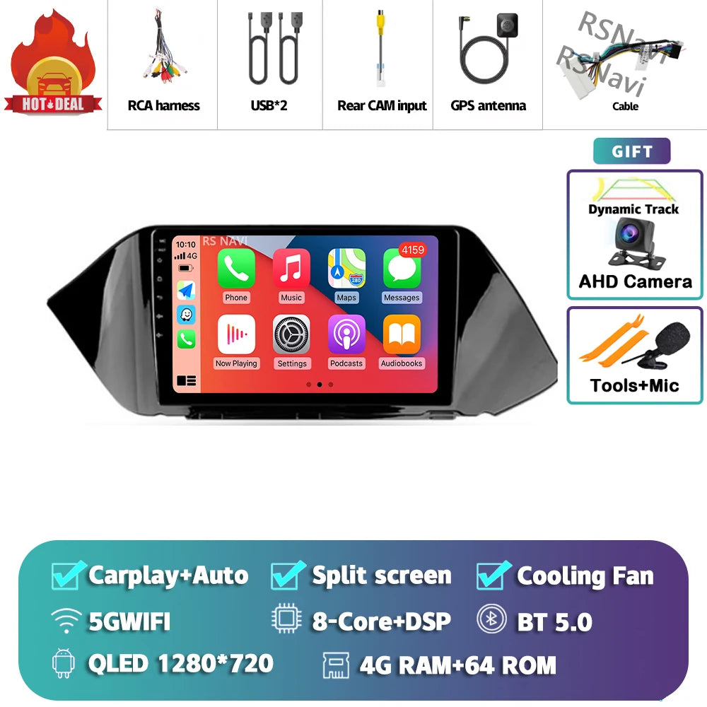Android 16 Car Radio Multimedia Player For Hyundai Sonata DN8 2019 2020 Carplay Auto WIFI+4G BT Autoradio Stereo DSP Snapdragon